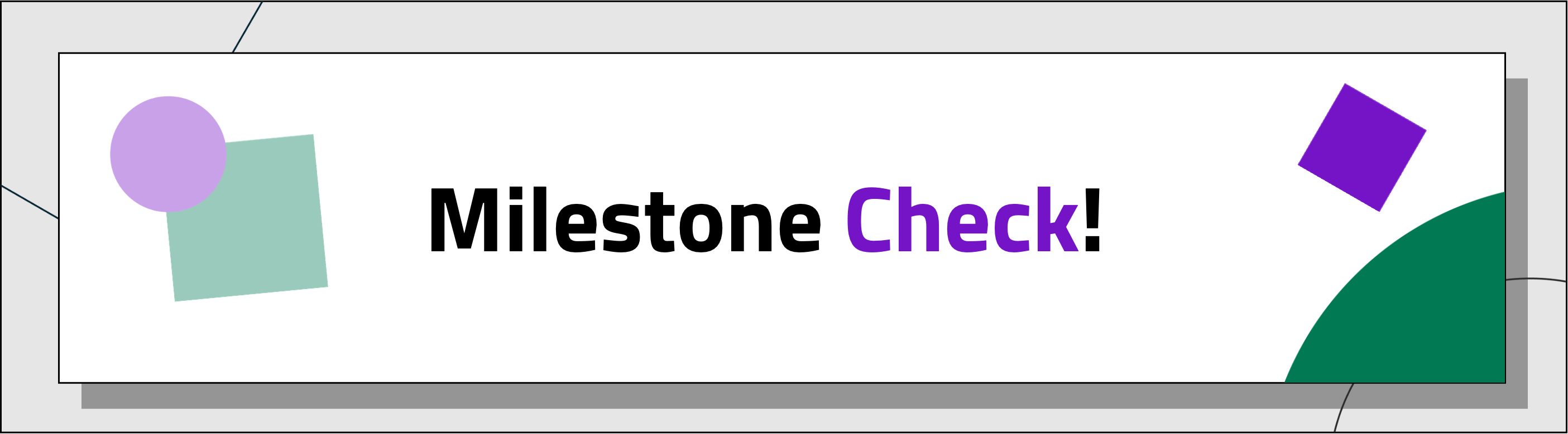 Milestone check!